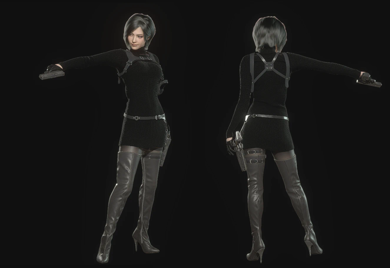 《生化危机4：重制版》艾达的默认黑色服饰MOD电脑版下载