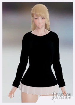 《AI少女》金发黑衣服美少女MOD电脑版下载