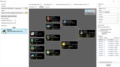 《幻兽帕鲁》Pal Calc - 育种图表计算器v1.5.0电脑版下载