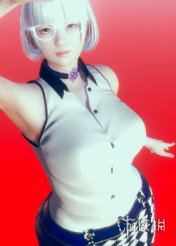 《AI少女》白色波波头白框眼镜娘MOD电脑版下载