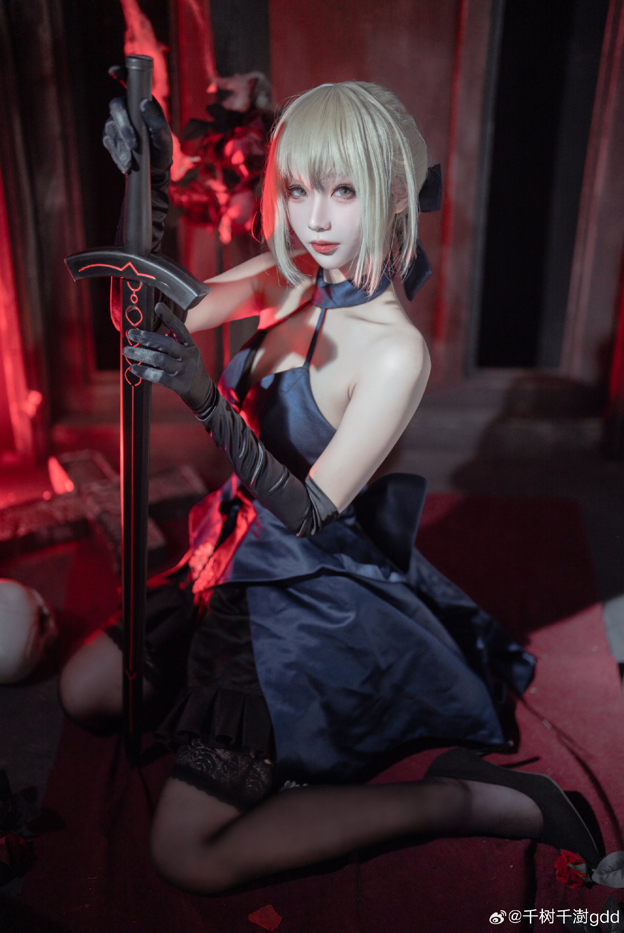 动漫Coser@千树千澍gdd 黑saber